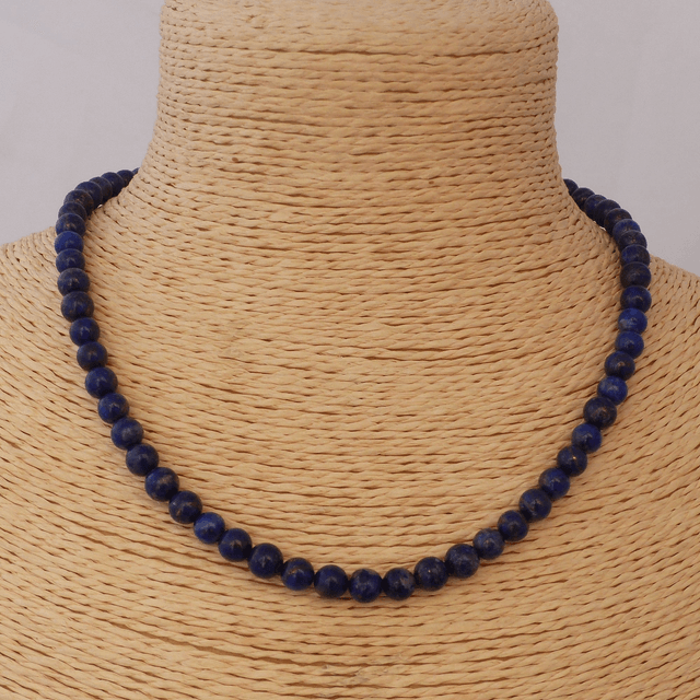 Lapis Lazuli - Collier Classique en Pierres Naturelles 