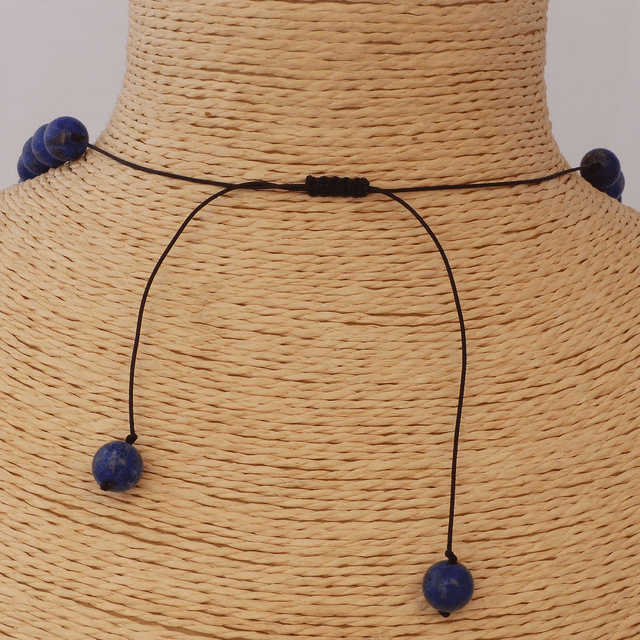 Lapis Lazuli - Collier Classique en Pierres Naturelles 