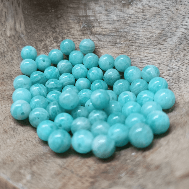Amazonite / Boule de 6 mm à l'unité / Pierres Naturelles Rondes et Polies