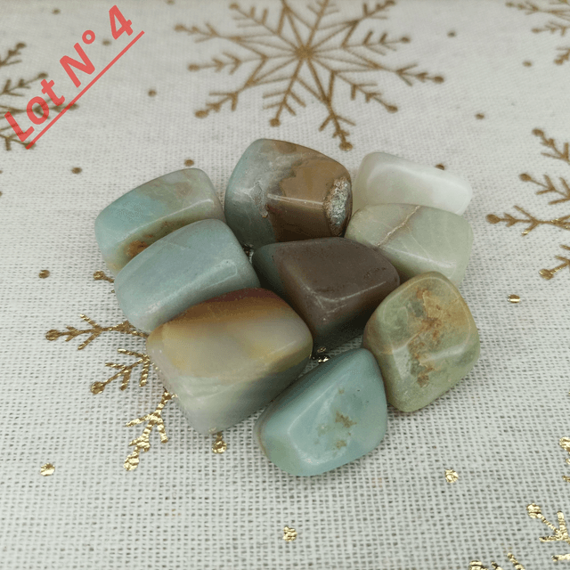 Amazonite / Pierres Roulées / Lot N° 4