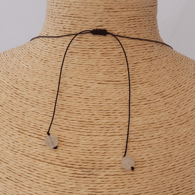 Pierre de Lune Blanche Fumée / Collier de Perles en 8 mm / Boules en Pierres Naturelles Rondes et Polies