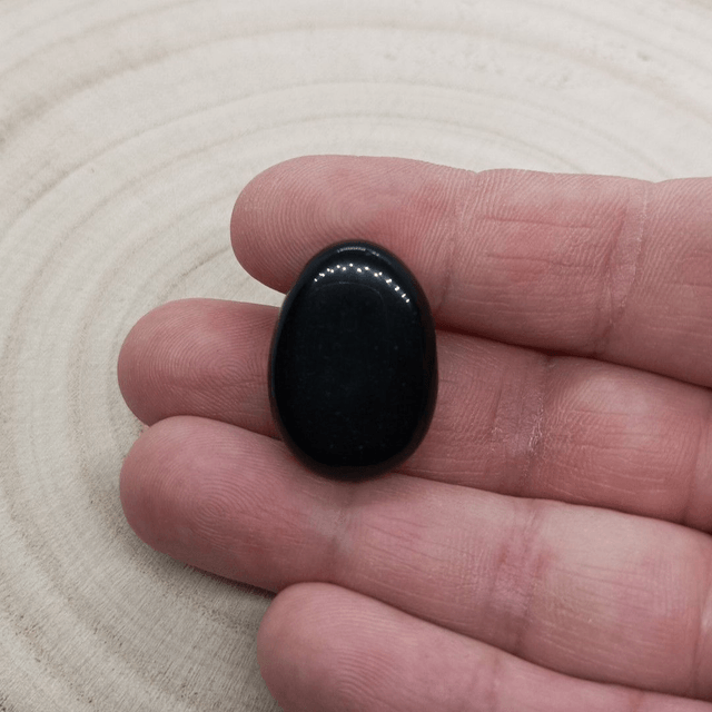 Pendentif Obsidienne Noire - Pierre Percée