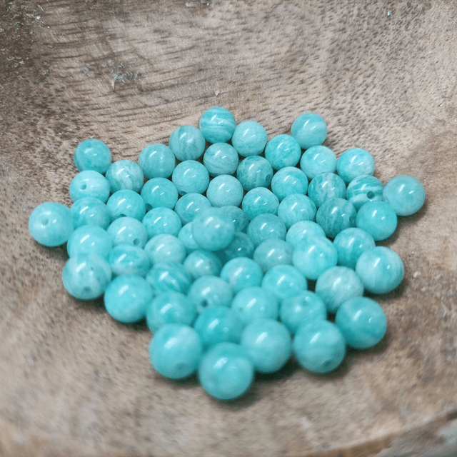 Amazonite / Boule de 6 mm à l'unité / Pierres Naturelles Rondes et Polies