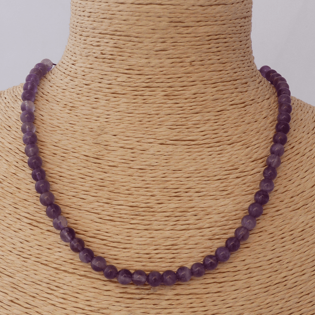 Améthyste - Collier Classique en Pierres Naturelles