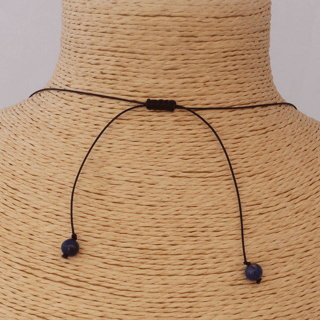 Lapis Lazuli - Collier Classique en Pierres Naturelles 