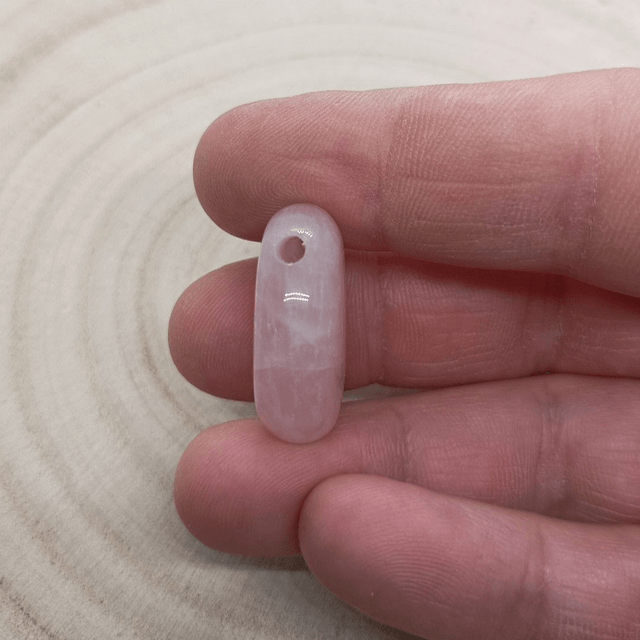 Pendentif Quartz Rose - Pierre Percée