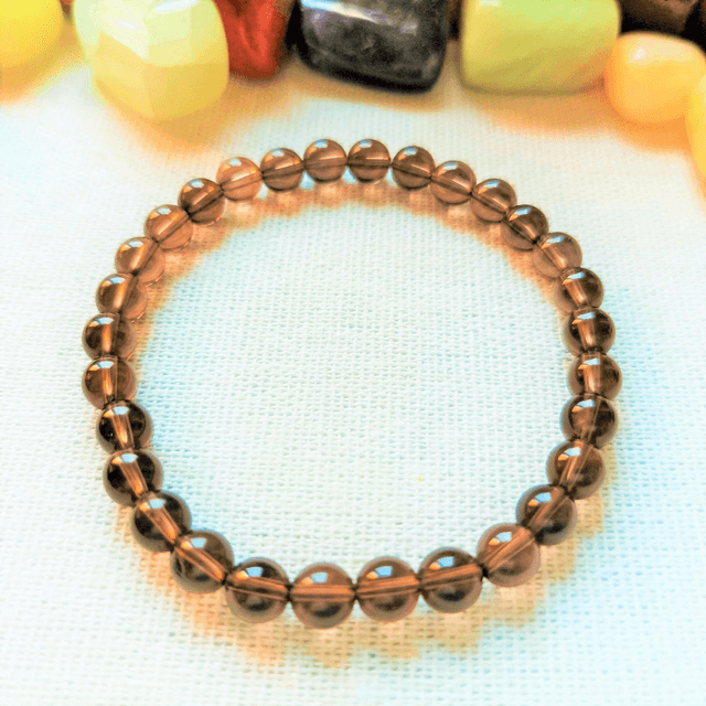 Bracelet Quartz Fumé 6 mm
