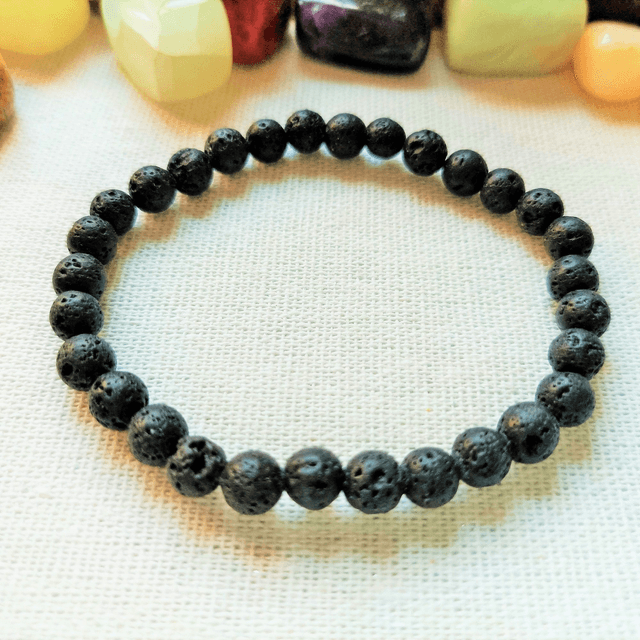 Bracelet Pierre de Lave 6 mm