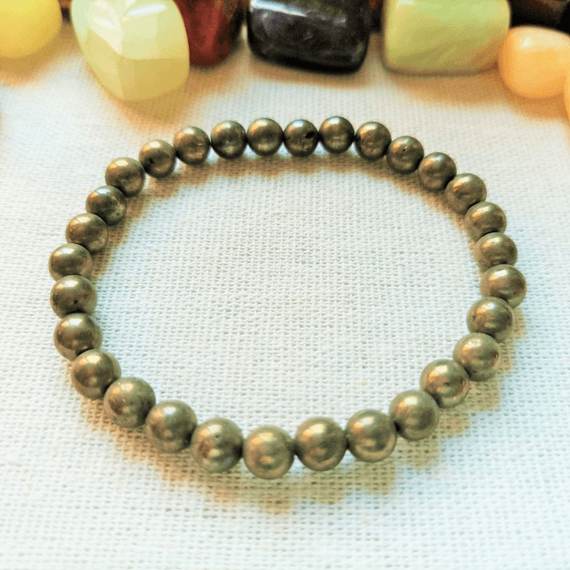 Bracelet Pyrite 6 mm