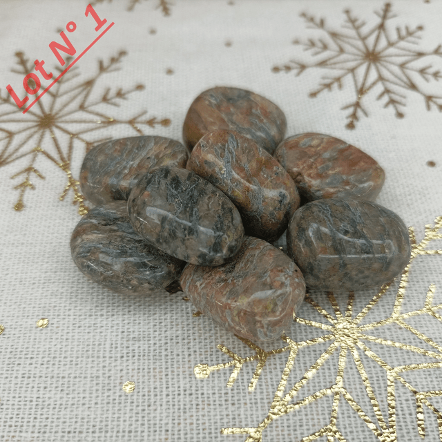 Unakite / Pierres Roulées / Lot N° 1