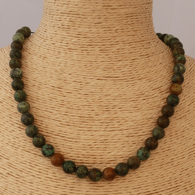 Turquoise Africaine - Collier Classique en Pierres Naturelles
