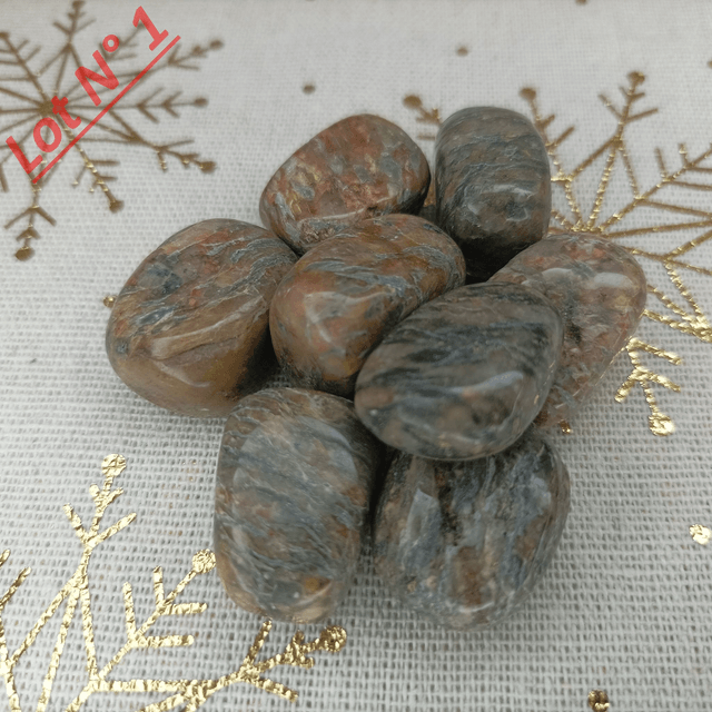 Unakite / Pierres Roulées / Lot N° 1