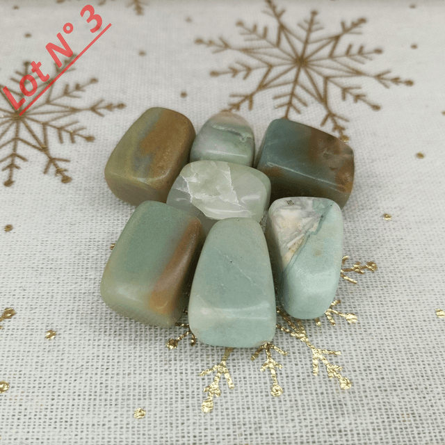 Amazonite / Pierres Roulées / Lot N° 3