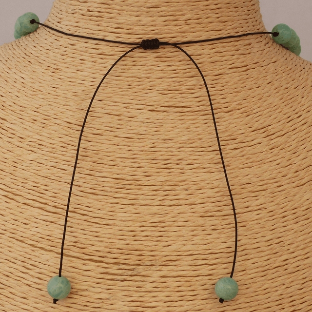 Amazonite / Collier de Perles en 8 mm / Boules en Pierres Naturelles Rondes et Polies