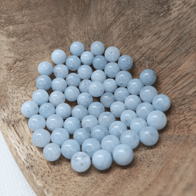Aigue Marine / Boule de 6 mm à l'unité / Pierres Naturelles Rondes et Polies