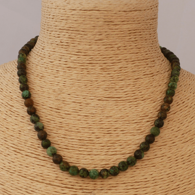 Turquoise Africaine - Collier Classique en Pierres Naturelles