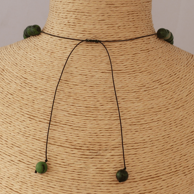  Rubis sur Zoisite- Collier Classique en Pierres Naturelles