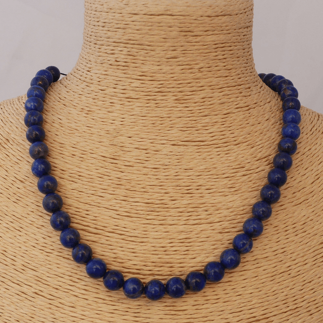 Lapis Lazuli - Collier Classique en Pierres Naturelles 