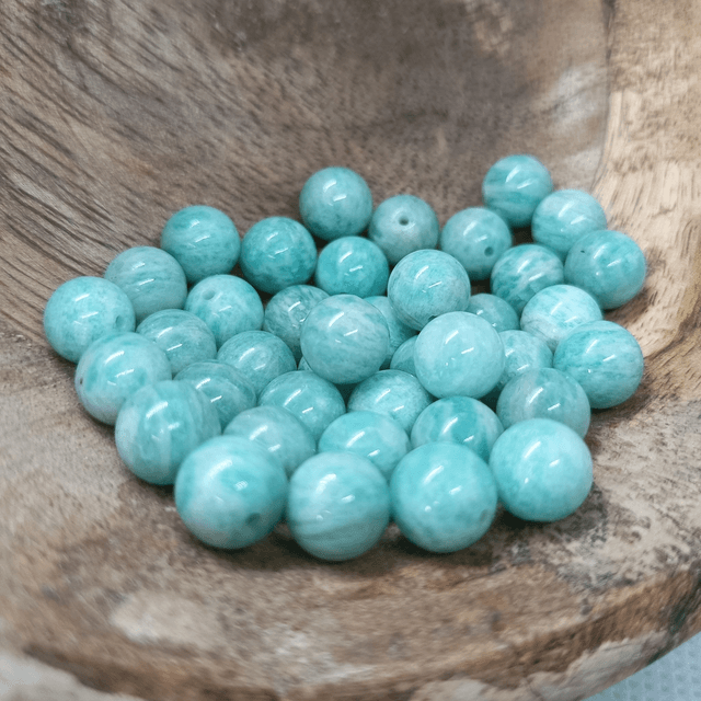 Amazonite / Boule de 8 mm à l'unité / Pierres Naturelles Rondes et Polies
