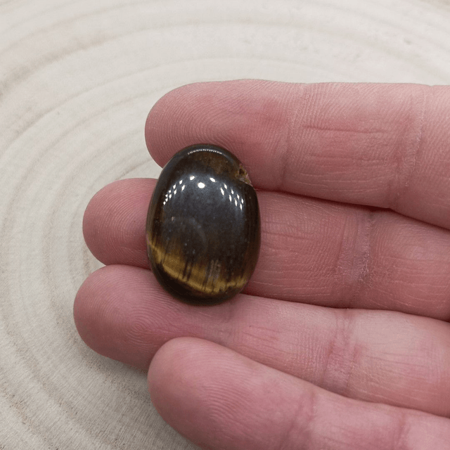 Pendentif Oeil de Tigre - Pierre Percée