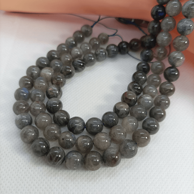 Labradorite / Fil de Perles en 8 mm / Boules en Pierres Naturelles Rondes et Polies