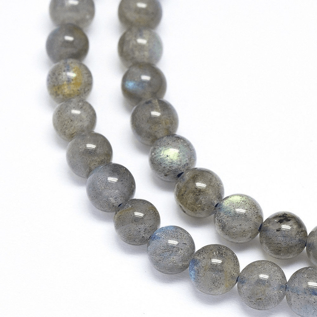 Labradorite Perles Rondes Polies - A l'unité
