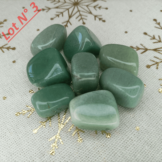 Aventurine Verte / Pierres Roulées / Lot N° 3