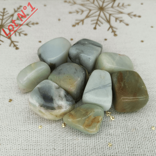 Amazonite / Pierres Roulées / Lot N° 1