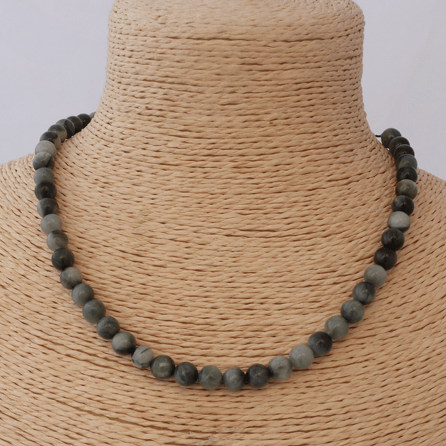 Oeil d'Aigle - Collier Classique en Pierres Naturelles