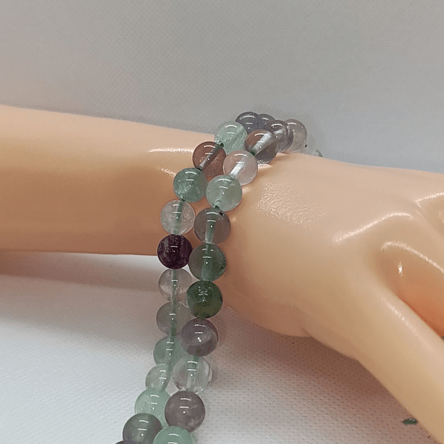 Fluorite / Fil de Perles en 6 mm / Boules en Pierres Naturelles Rondes et Polies