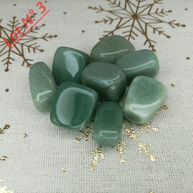 Aventurine Verte / Pierres Roulées / Lot N° 3