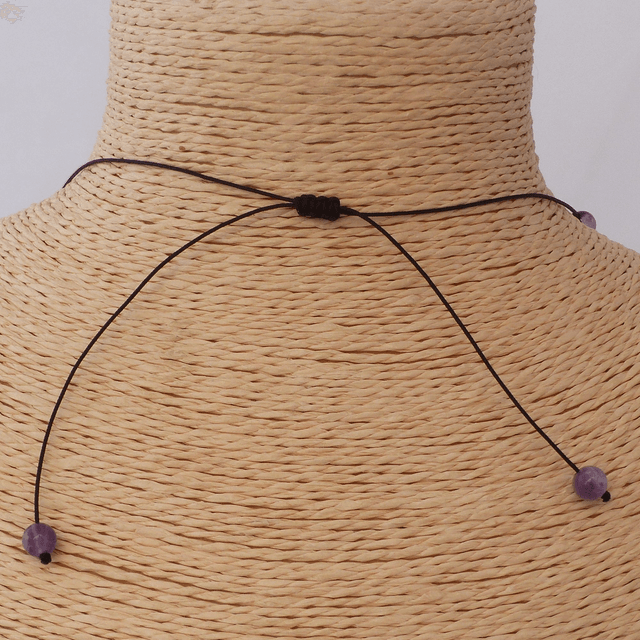 Améthyste - Collier Classique en Pierres Naturelles