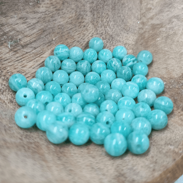 Amazonite / Boule de 6 mm à l'unité / Pierres Naturelles Rondes et Polies