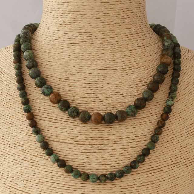 Turquoise Africaine - Collier Classique en Pierres Naturelles