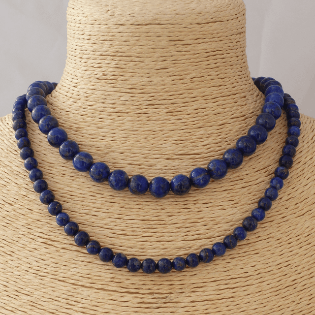 Lapis Lazuli - Collier Classique en Pierres Naturelles 