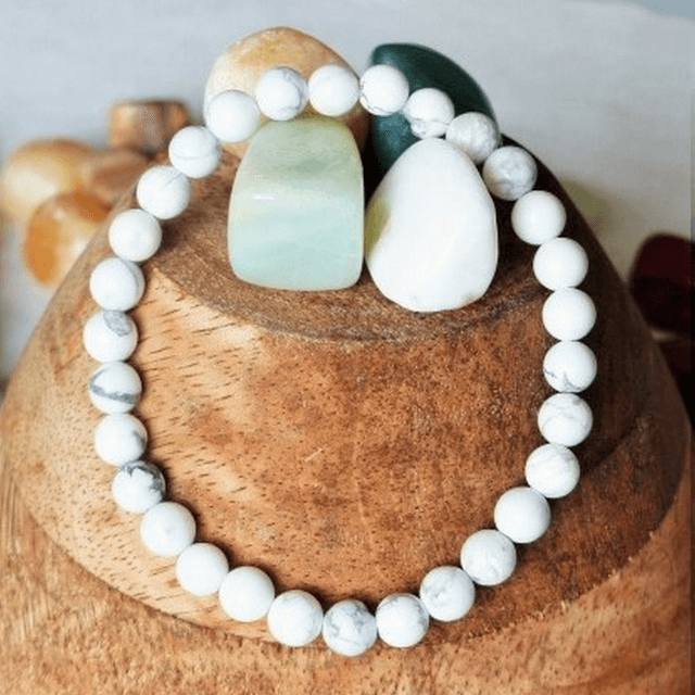 Bracelet Howlite 6 mm