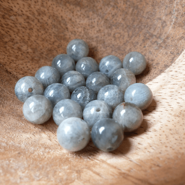 Labradorite Perles Rondes Polies - A l&#039;unité