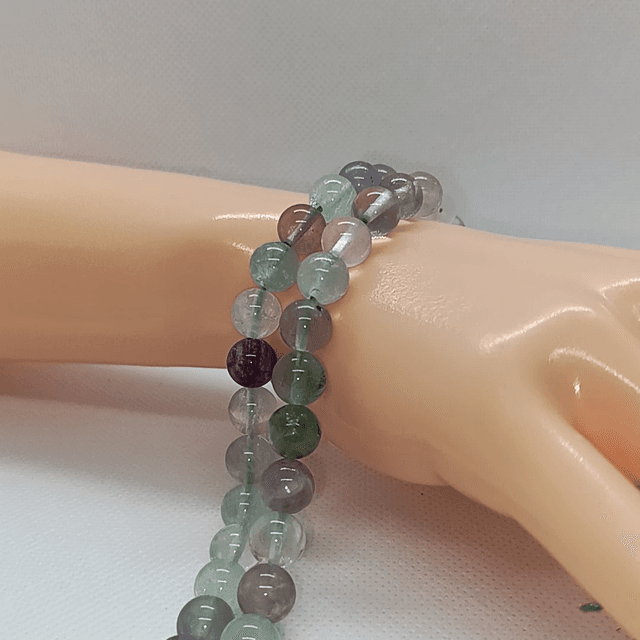 Fluorite / Fil de Perles en 6 mm / Boules en Pierres Naturelles Rondes et Polies
