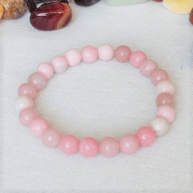 Bracelet Opale Rose 8 mm
