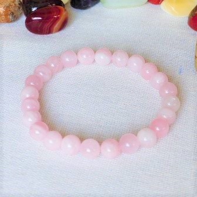 Bracelet Quartz Rose 8 mm