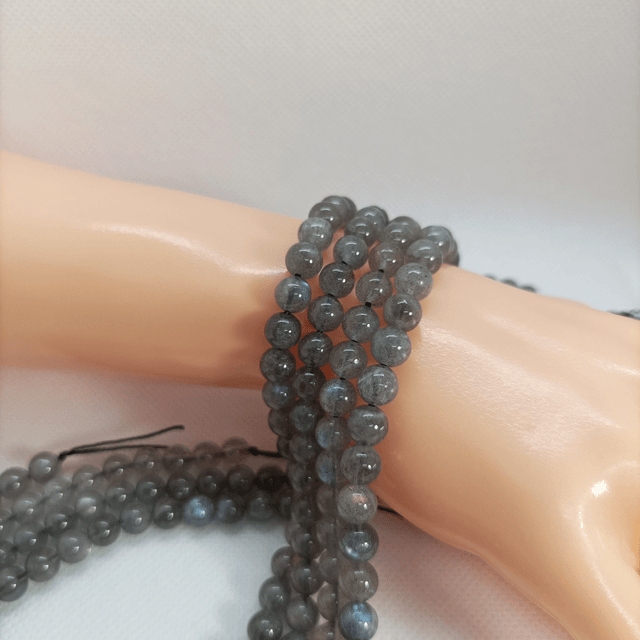 Labradorite / Fil de Perles en 6 mm / Boules en Pierres Naturelles Rondes et Polies